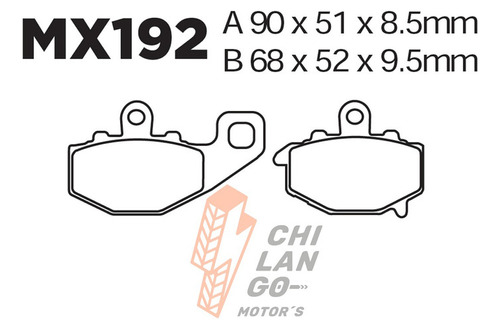 Balatas Tra. Kawasaki Zr 750 J1/j2/j6f 04-06