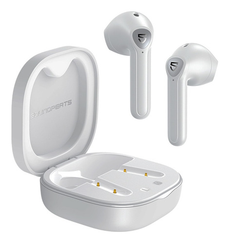 Imagen 4 de 11 de Auriculares in-ear gamer inalámbricos Soundpeats TWS TrueAir 2 white con luz LED