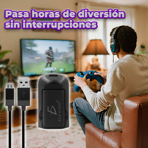 Kit Carga Bateria Inalámbrica 2800mah Juego Para One Ele-Gate