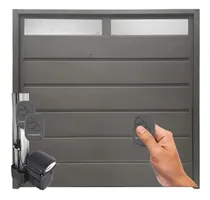 Comprar HGS A1006AU portones levadizos automático garage de 270 X 2.35 postigos color gris oscuro