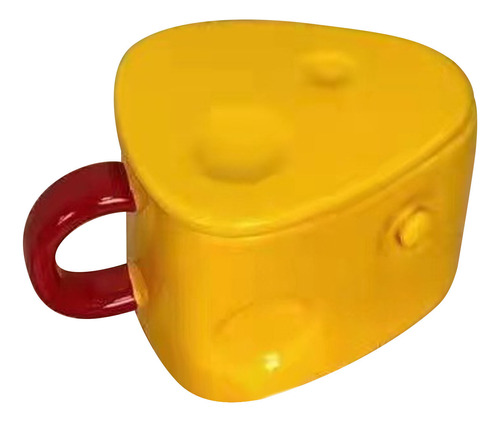 Bonita Taza De Cerámica Con Forma De Queso, Moderna, Funda P