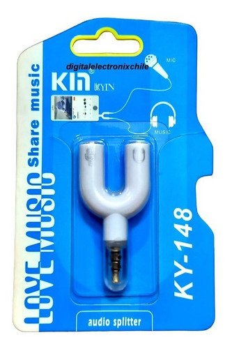 Adaptador De Microfono Y Audio Jack A Plug 3,5mm Para Smartp