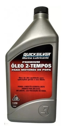 Óleo Motor 2 Tempos Quicksilver Premium Tc-w3 3 Litros