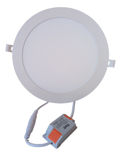 Pack 10 Panel Led Redondo Embutido 18w