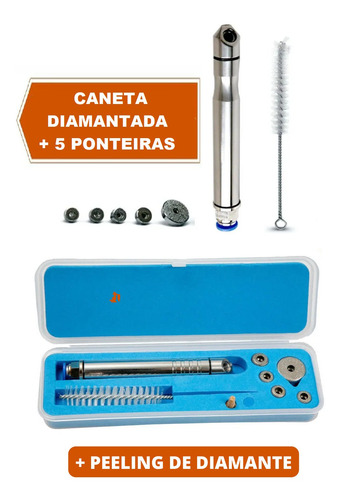 Imagem 6 de 9 de Dermotonus Slim Ibramed Caneta Extratora Kit Peeling Pump Up