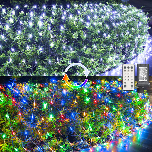 Luz Red Navidad Que Cambian Color 11.5 X Pie 360 Led Malla