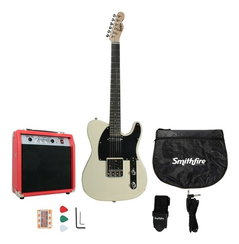 Guitarra Eléctrica Tipo Telecaster Smithfire Tel110 Packvwh