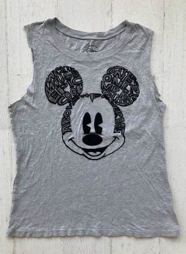 Remera Musculosa Disney Mickey Mouse Afelpado Importada 