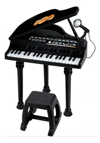 Piano Sinfonia Musical Preto Eletronico Winfun 2045