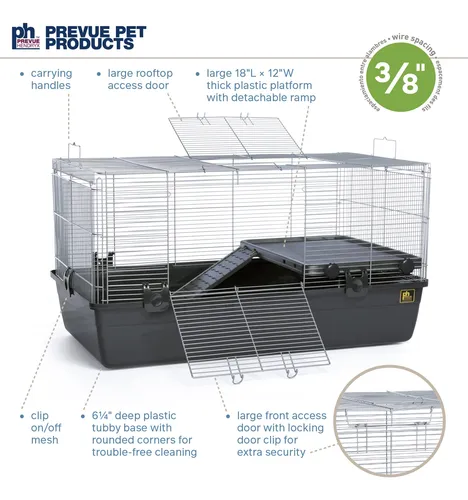 Small Animal Home Prevue Pet Products 528 Universal Dark Gre