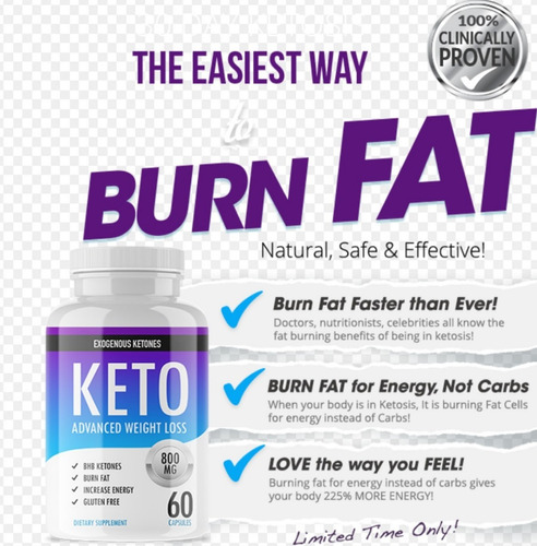 Quemador Keto Advance Dieta Cetogenica Importado Usa