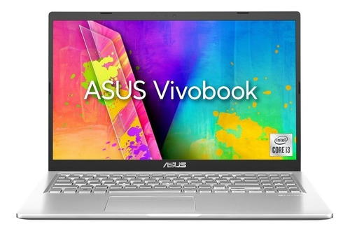 Notebook Asus X515JA transparent silver 15.6", Intel Core i3 1005G1  8GB de RAM 256GB SSD, Intel UHD Graphics G1 (Ice Lake 32 EU) 60 Hz 1920x1080px Windows 10 Home