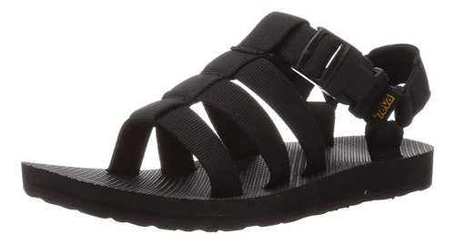 Teva Sandalia Dorada Original Para Mujer, Negro, 9