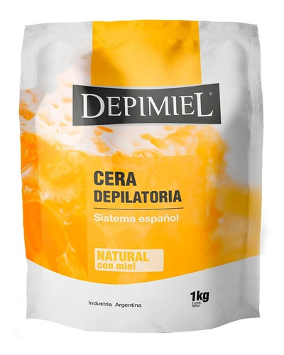 Cera Depilatoria Natural De Miel X 1kg Sistema Español