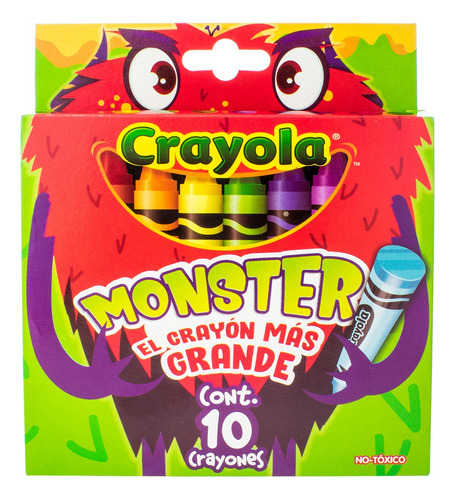 Crayola 10 Crayones Moster