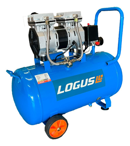 Compresor de aire eléctrico portátil Logus CLOF150050 monofásico 50L 1500W 220V 50Hz azul