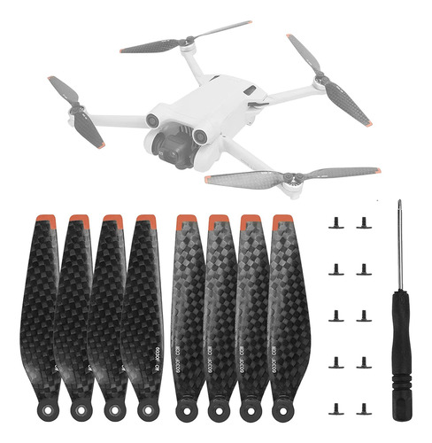 Hélices De Fibra De Carbono Dji Mini 3 Pro Drone - Pal...