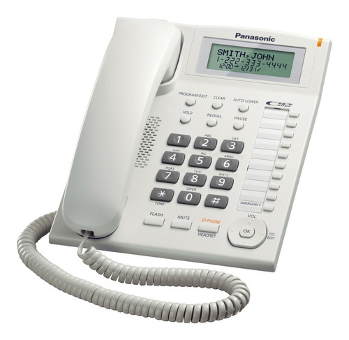 Teléfono De Mesa Panasonic Kx-ts880 Captor Altavoz Y Bloqueo
