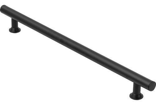 Puxador Para Porta Preto Fosco Tubular 20cm - 1 Lado Só