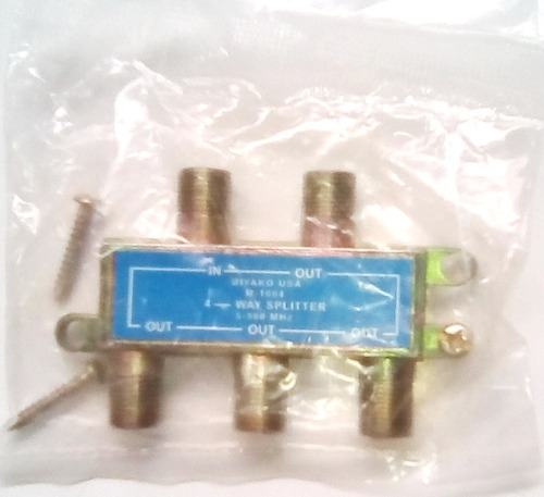 Splitter 900mhz 1 Entrada 4 Salidas Para Tv Coaxial Divisor