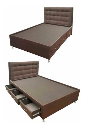 Base Cama Con Cajones / Espaldar 1.40x1.90 / Oferta