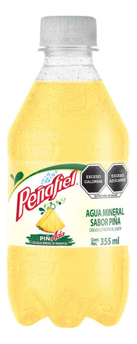 16 Pack Agua Mineral Sabor Piñada Peñafiel 355 Ml