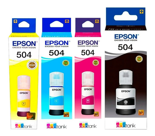  Tinta Epson  Negro T504 Ecotan Serie L L4150/4160/6161/6191