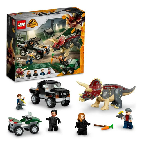 Lego Jurassic World Dominion Triceratops 210 Pzas Mod 76950