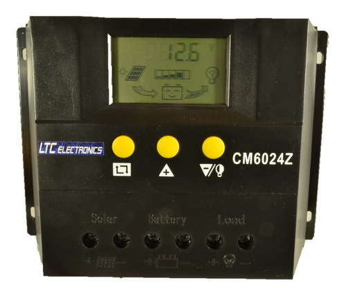 Imagen 1 de 9 de Regulador Panel Solar 60a Ltc Electronics Display Lcd Ef