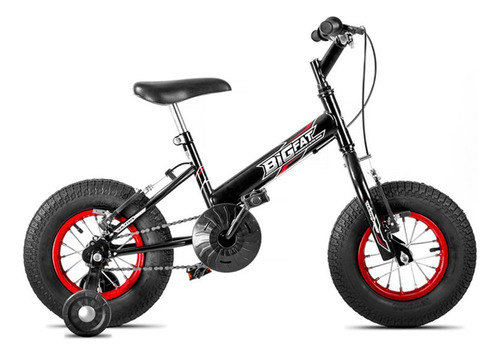 Nova Bicicleta De Criança Aro 8 Ultra Bikes Infantil Big Fat Cor Preto Fosco