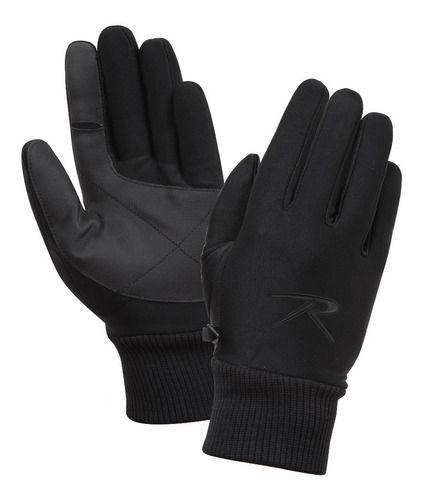 Guantes Impermeable Softshell Negro Rothco (talle L)