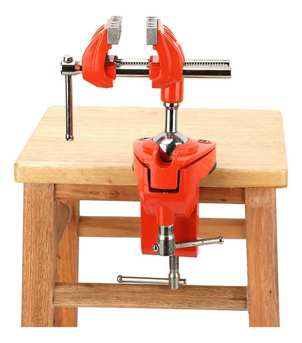 Mini Pinza Giratoria De 360° Para Mesa, Ajustable, Con Morda