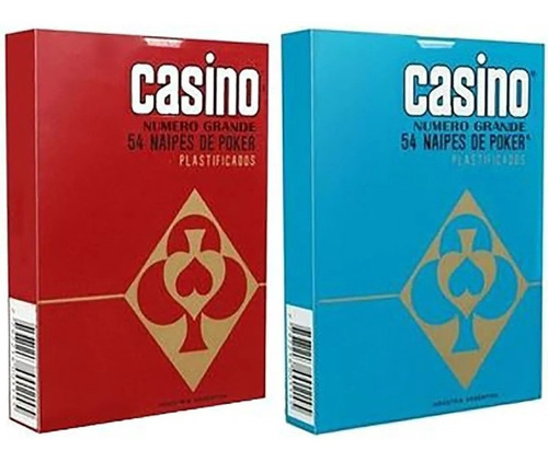 Casino Poker Carta Naipe 54 Unid Plastificado  Lobito 