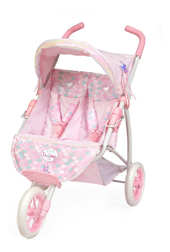 Coche De Muñecas Gemelos Plegable De Cuevas Bebes Niños Ax ®