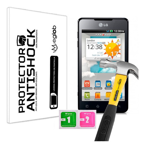 Protector De Pantalla Anti-shock LG Optimus 3d P720