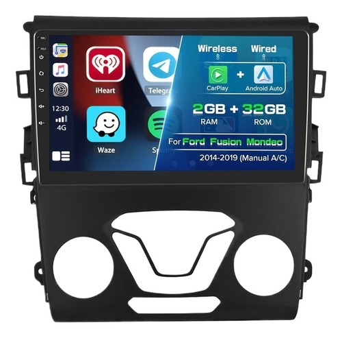 Estéreo 2+32g Para Ford Fusion Mondeo 2014-2019 Carplay