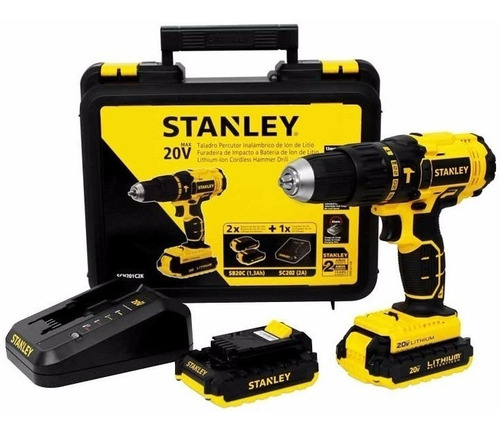 Taladro Percutor Inalambrico Stanley 20 V . Scd201c2k Nuevo | MercadoLibre