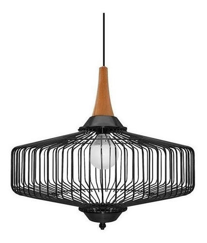 Colgante Lampara 50cm Negro Marroqui Turco Led Alhambra Ogao