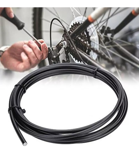 Kit De Manguera De Freno Para Bicicleta Dfgd Con Inserto De Conexión De Latón, Manguera De Freno Hidráulico De 2.5m Compatible Con Shimano Bh59, Avid, Sram, Magura (negro Magura).
