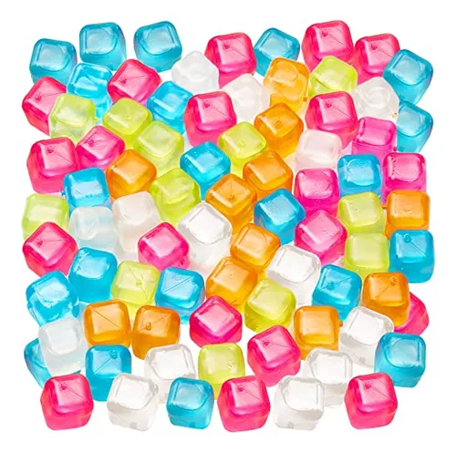 comprar 60 Cubos De Hielo Reutilizables, Coloridos Cubos De Hielo De