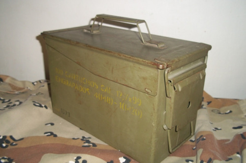 Caja Metálica Porta Munición Fechada 1973