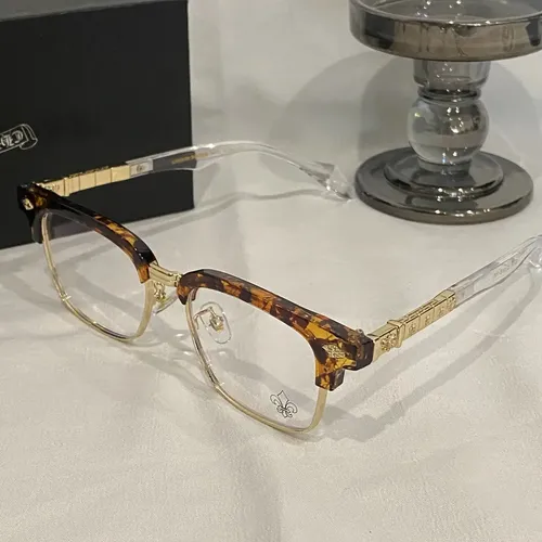 Chrome Hearts Half-frame Glasses Tortoiseshell/gold | MercadoLivre