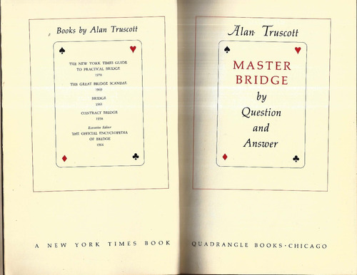 Alan Truscott Master Bridge By Question And Answer I0