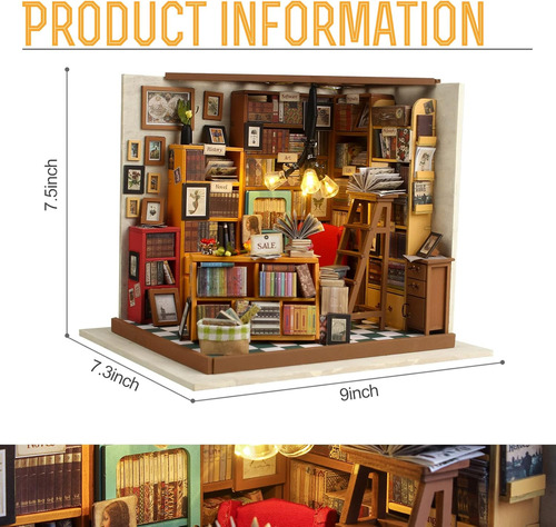 Kit De Construcción De Casa De Muñecas En Miniatura Para Bri