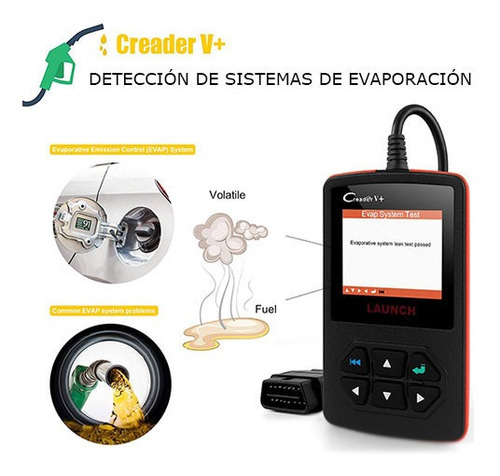 Imagen 8 de 9 de Escáner Automotriz Launch Creader V+ Plus Multimarca Obdii