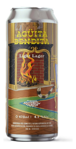 Cerveza Artesanal Strange Brewing Agüita Bendita Light Lager