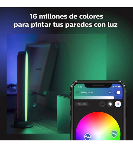 Imagen 7 de 7 de Philips Hue Play Bar Doble White&color Ambience Para Tv
