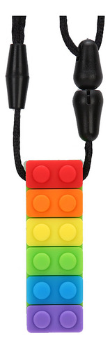 Collar Con Colgante De Silicona Para Morder Con Forma De