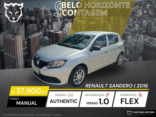 Renault Sandero 1.0 AUTHENTIQUE 16V FLEX 4P MANUAL