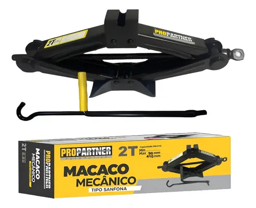 Macaco Sanfona Universal Propartner 2t 2000kg Alto Reforçado